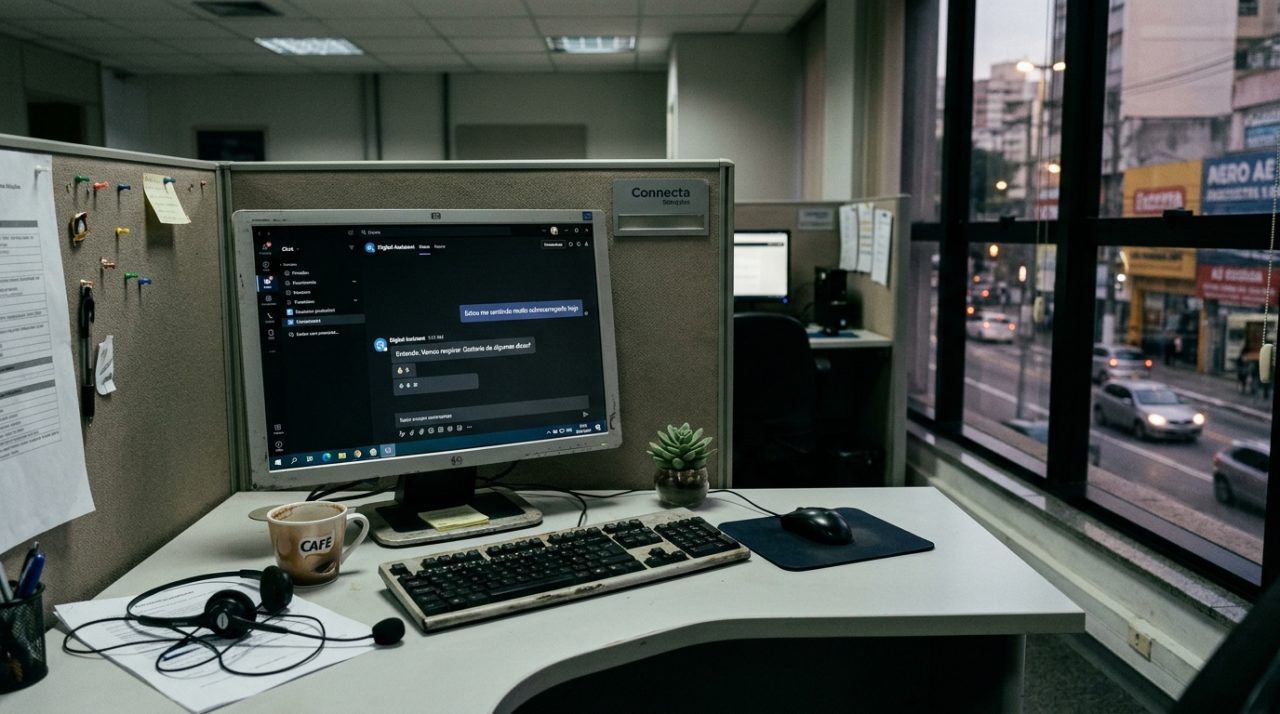 IA na Saúde Mental: Como Assistentes Digitais Estão Ajudando a Combater o Estresse no Trabalho