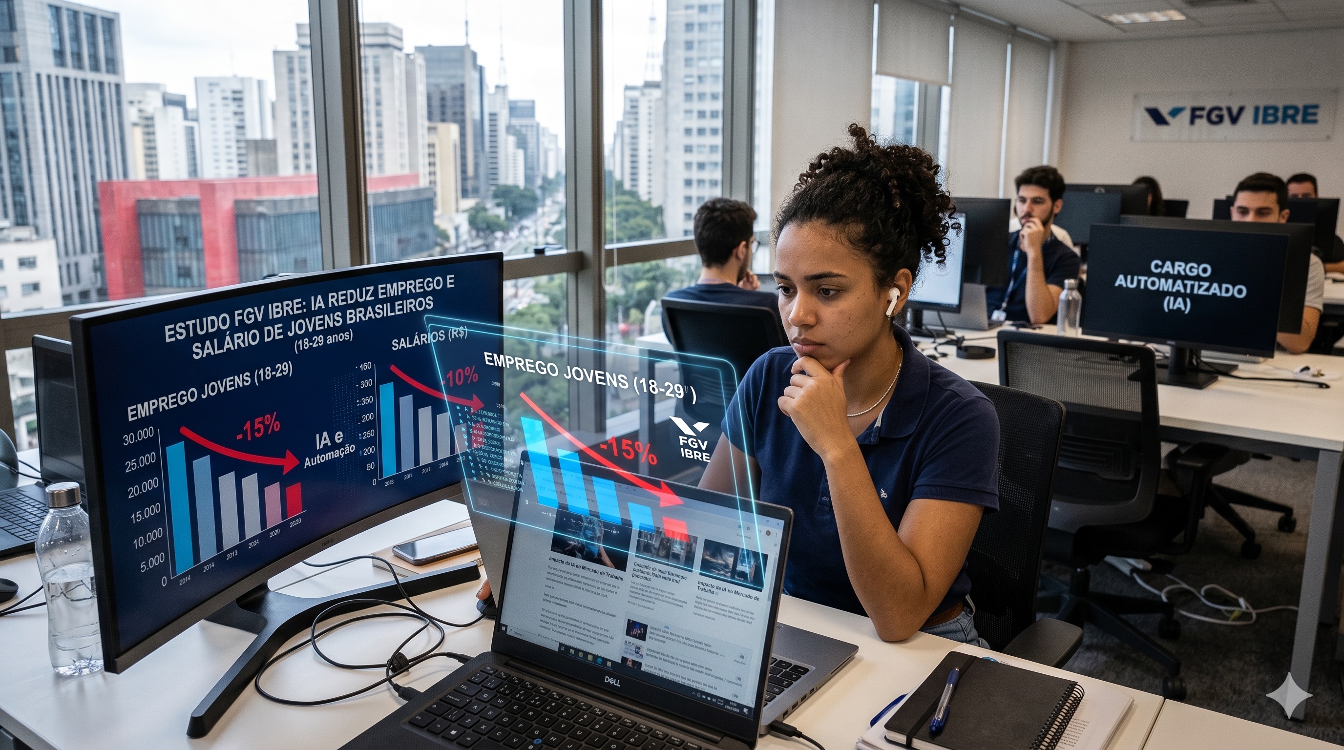 Inteligência Artificial Já Está Reduzindo Emprego e Salário de Jovens Brasileiros, Aponta Estudo da FGV