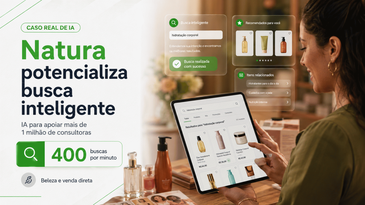 Como a Natura levou busca inteligente com IA para mais de 1 milhão de consultoras
