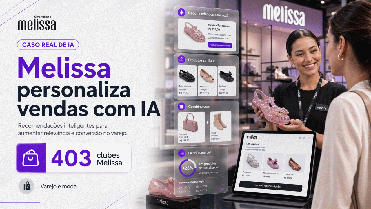 Como a Grendene testou IA para apoiar a força de vendas da Melissa