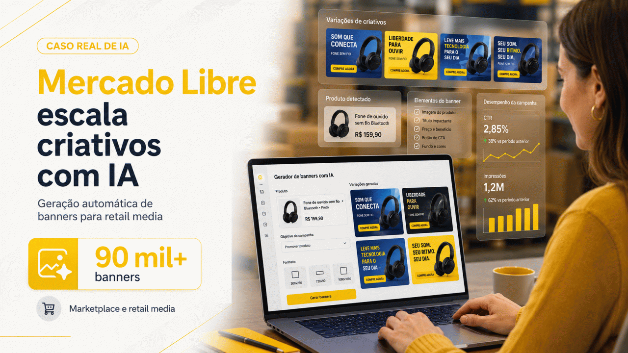 Como o Mercado Libre criou mais de 90 mil banners com IA generativa