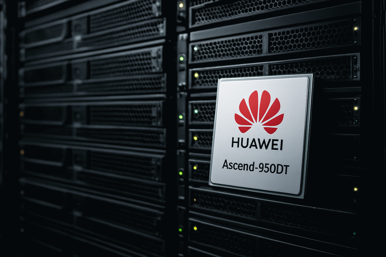 Imagem gerada por IA · Deepseek Huawei Chips IA China · Assunto apurado por: The Decoder