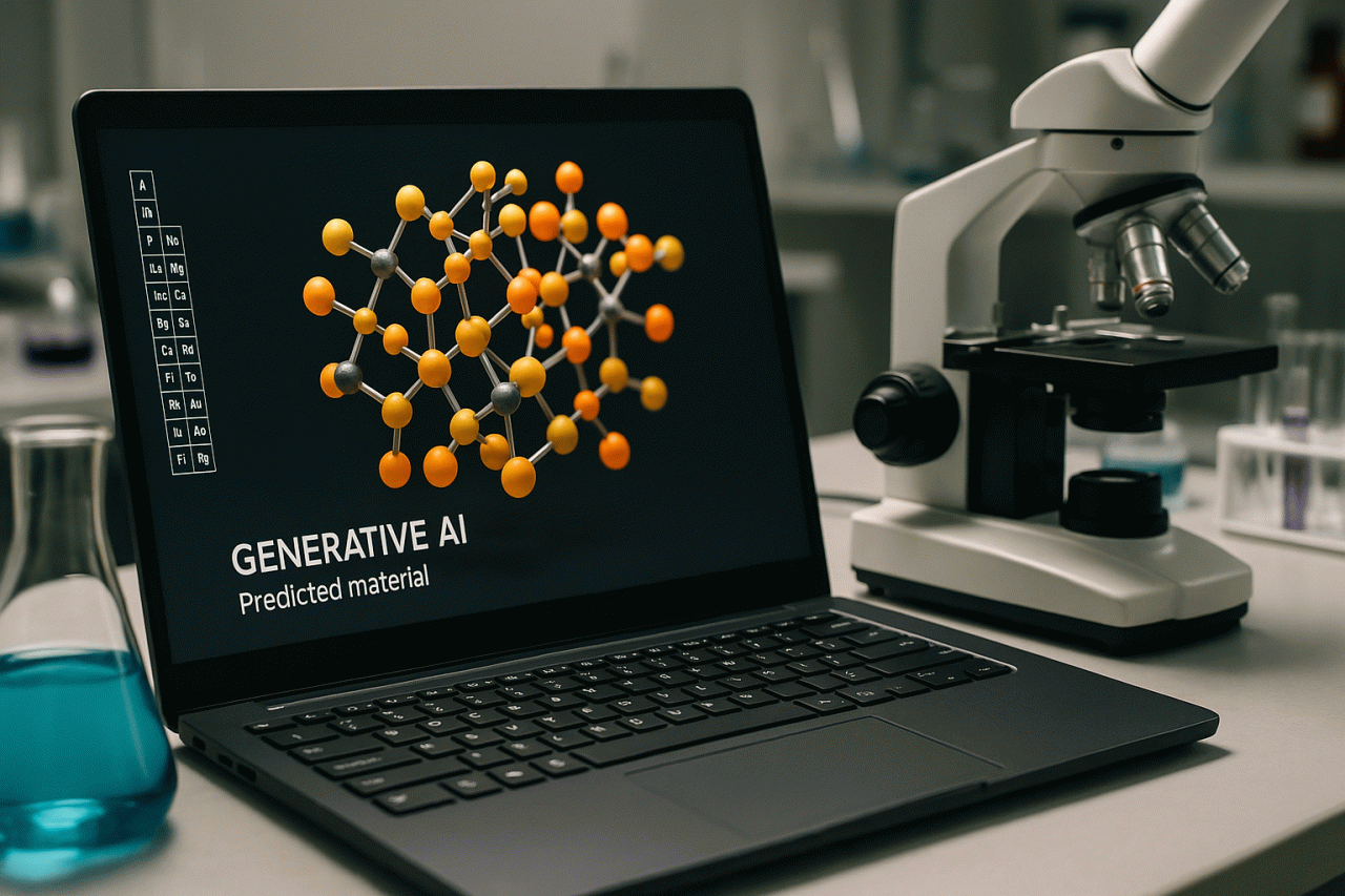 A Alquimia Digital: Como a IA Generativa Desvenda a Receita de Novos Materiais e Acelera a Inovação Industrial