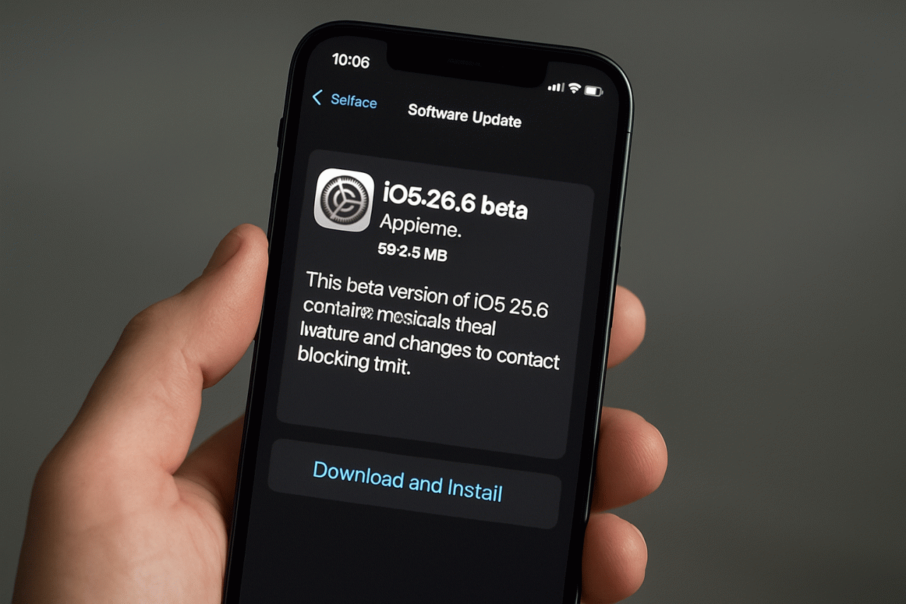 Apple Libera iOS 26.6 Beta 4 para iPhone com Recurso Antirroubo e Ajustes de Contatos