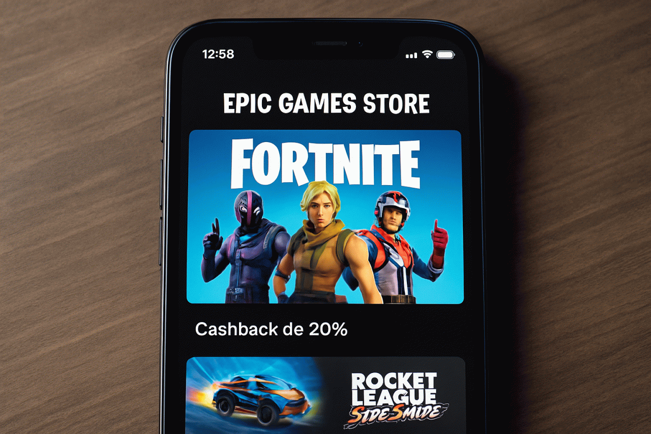 Epic Games Lança Loja de Aplicativos para iPhone no Brasil com Fortnite e Cashback