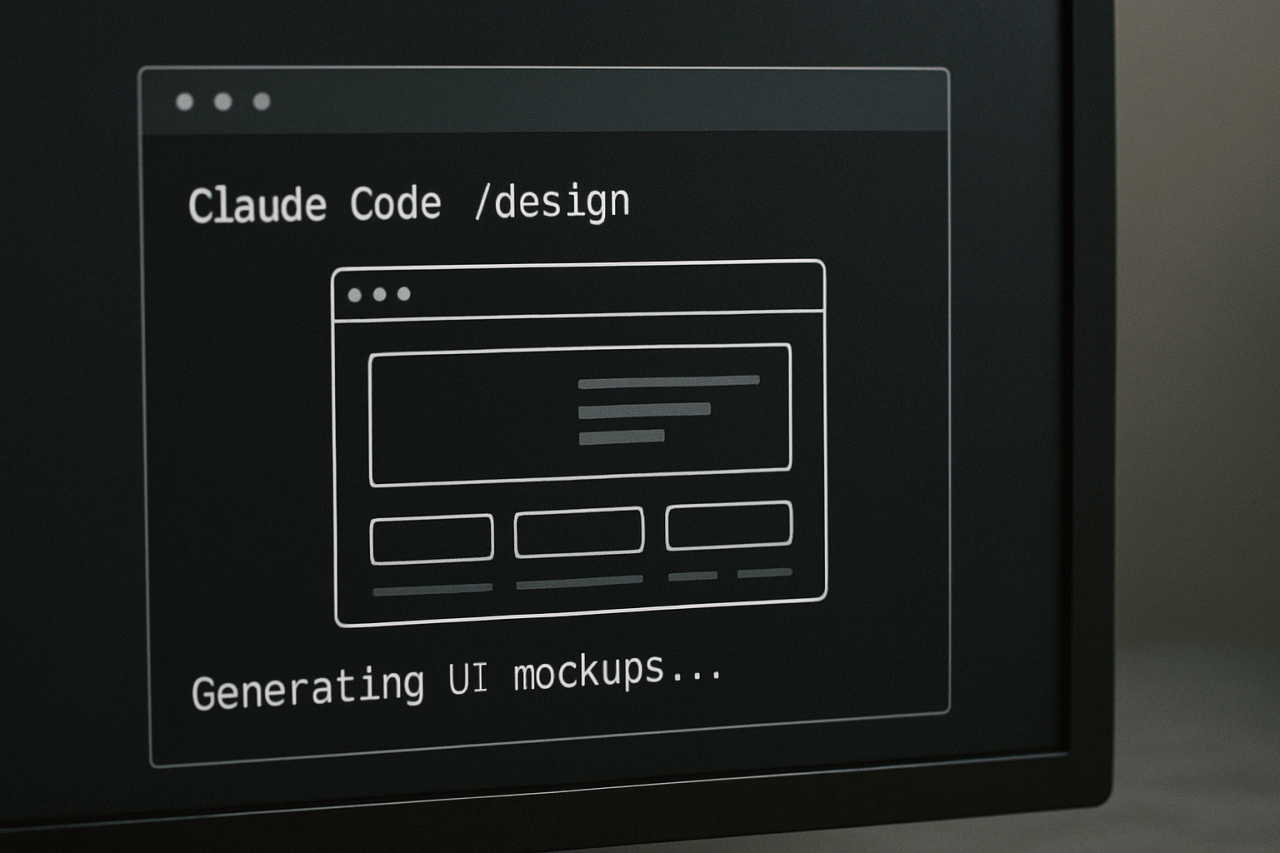 Claude Code Ganha Comando /design para Criar Mockups de Interface no Terminal