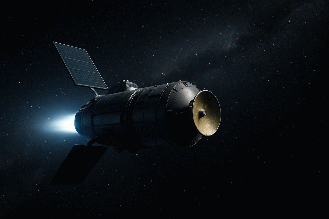 Imagem gerada por IA · IA exploração espacial · Assunto apurado por: MIT Technology Review