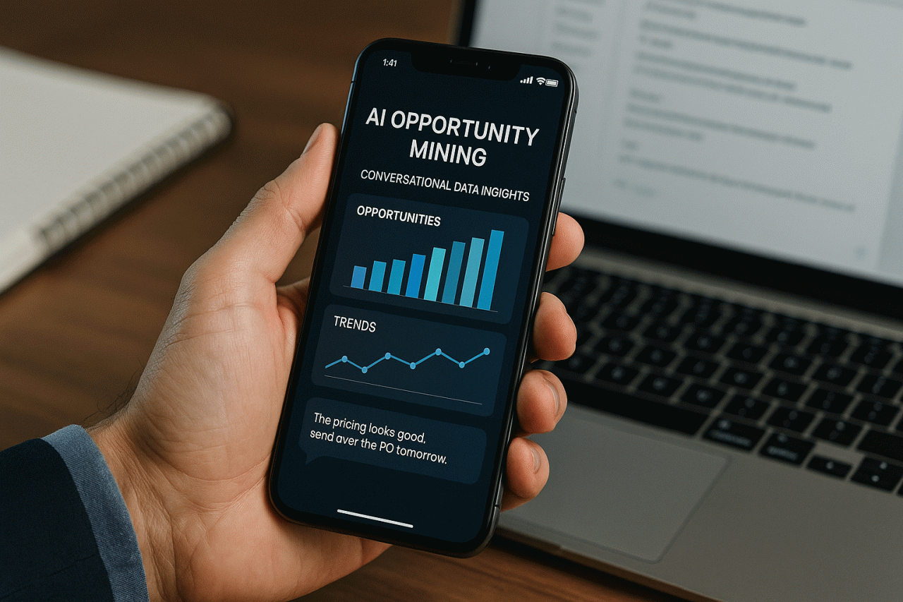 O Garimpeiro de Valor: Como a Mineração de Oportunidades com IA está Transformando Conversas Informais em Receita Real