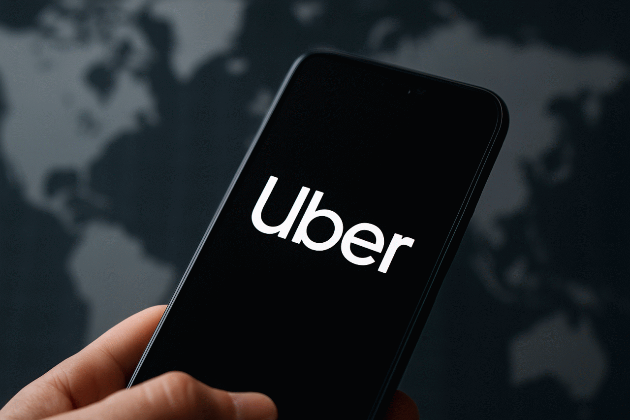 Imagem gerada por IA · Uber demissões reestruturação home office · Assunto apurado por: G1 Tecnologia