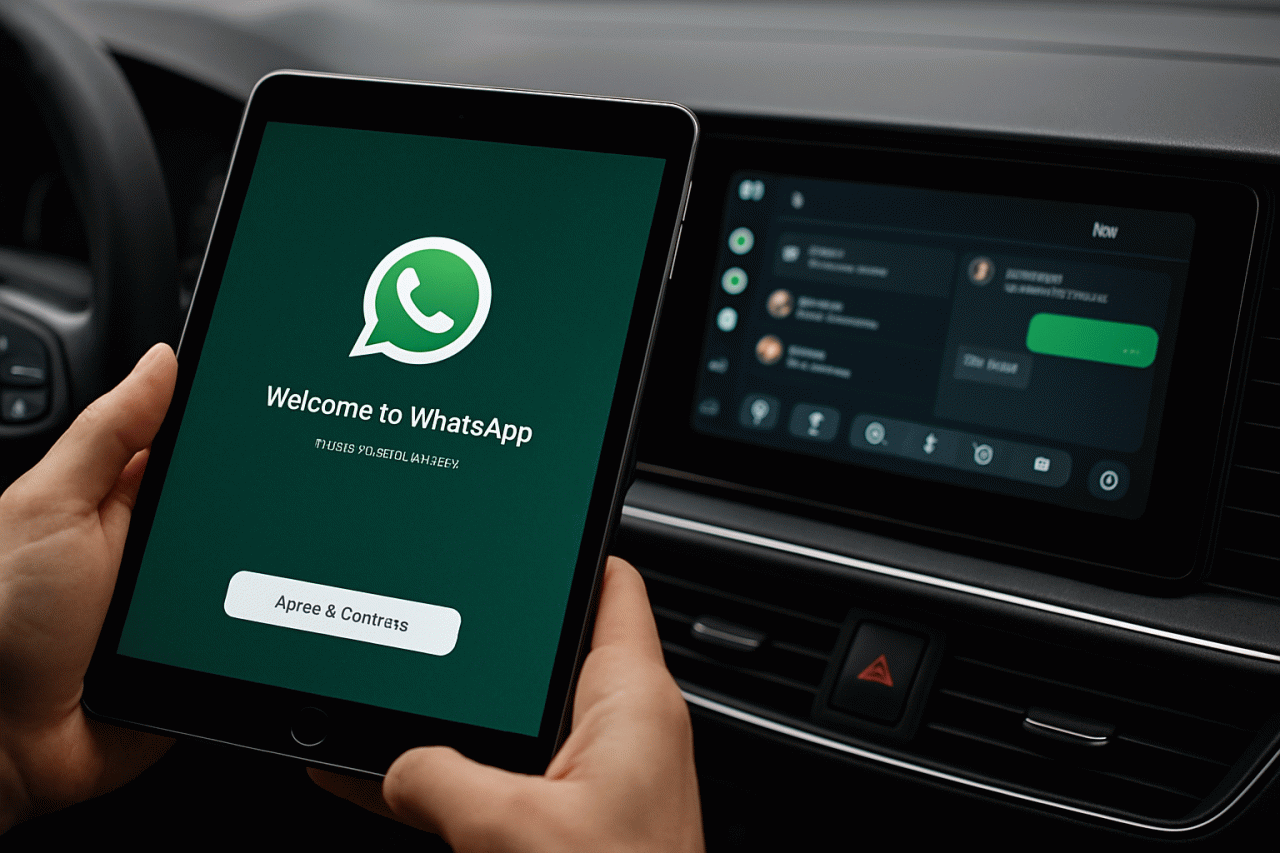 WhatsApp Aprimora Integrações com Carros, Libera Cadastro Direto no iPad e Expande Recursos