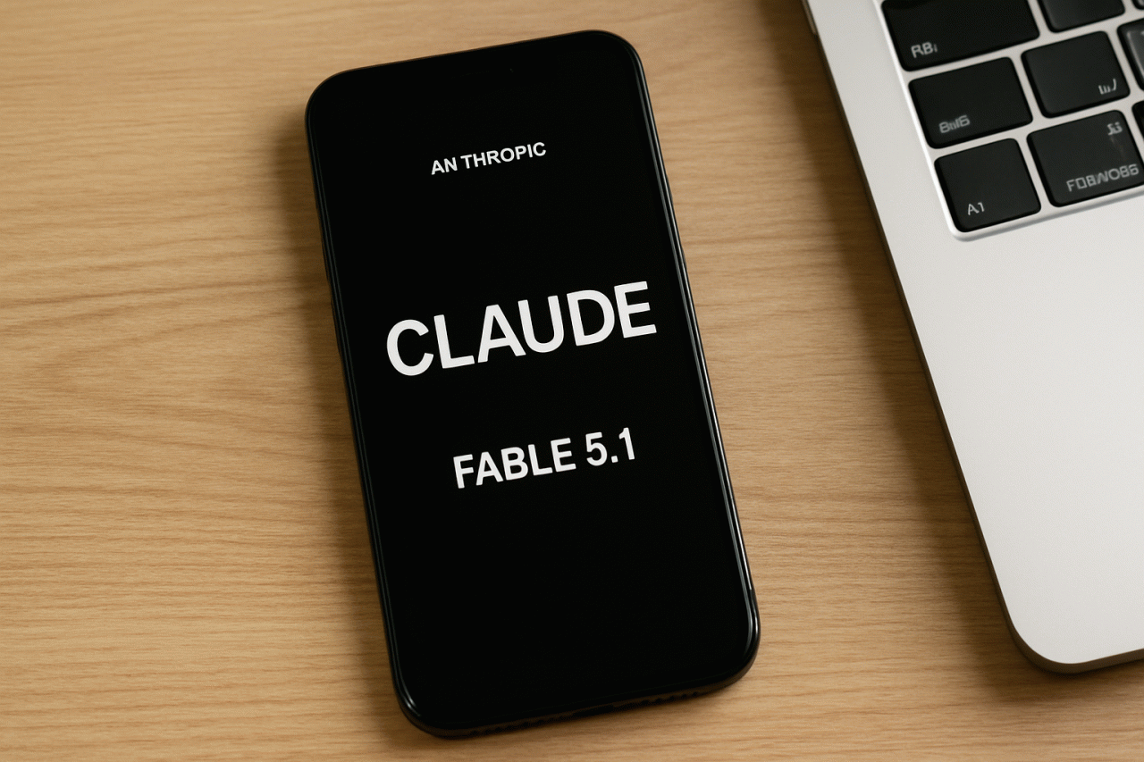 Imagem gerada por IA · Anthropic Claude Fable 5.1 · Assunto apurado por: 9to5Mac
