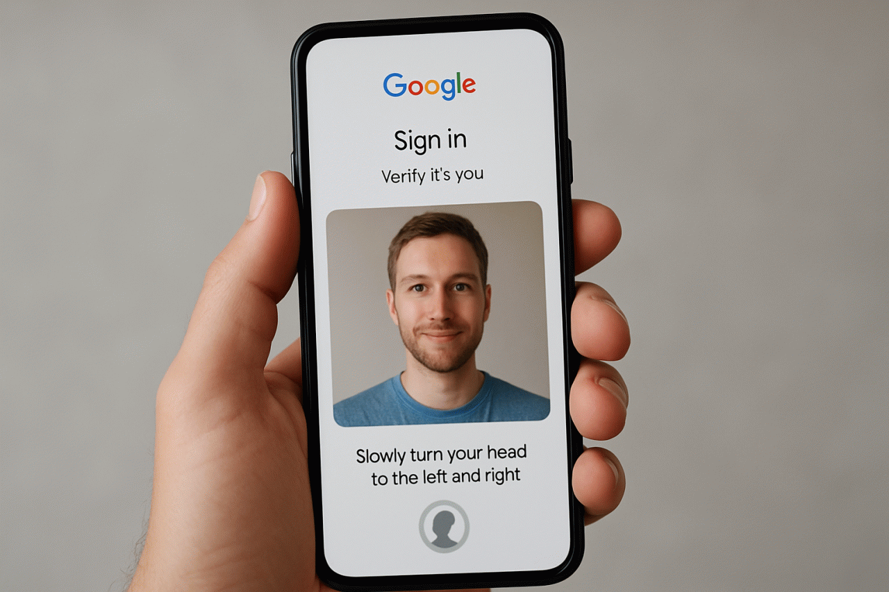 Google Adiciona Login por Vídeo de Selfie: A Nova Camada de Verificação de Identidade
