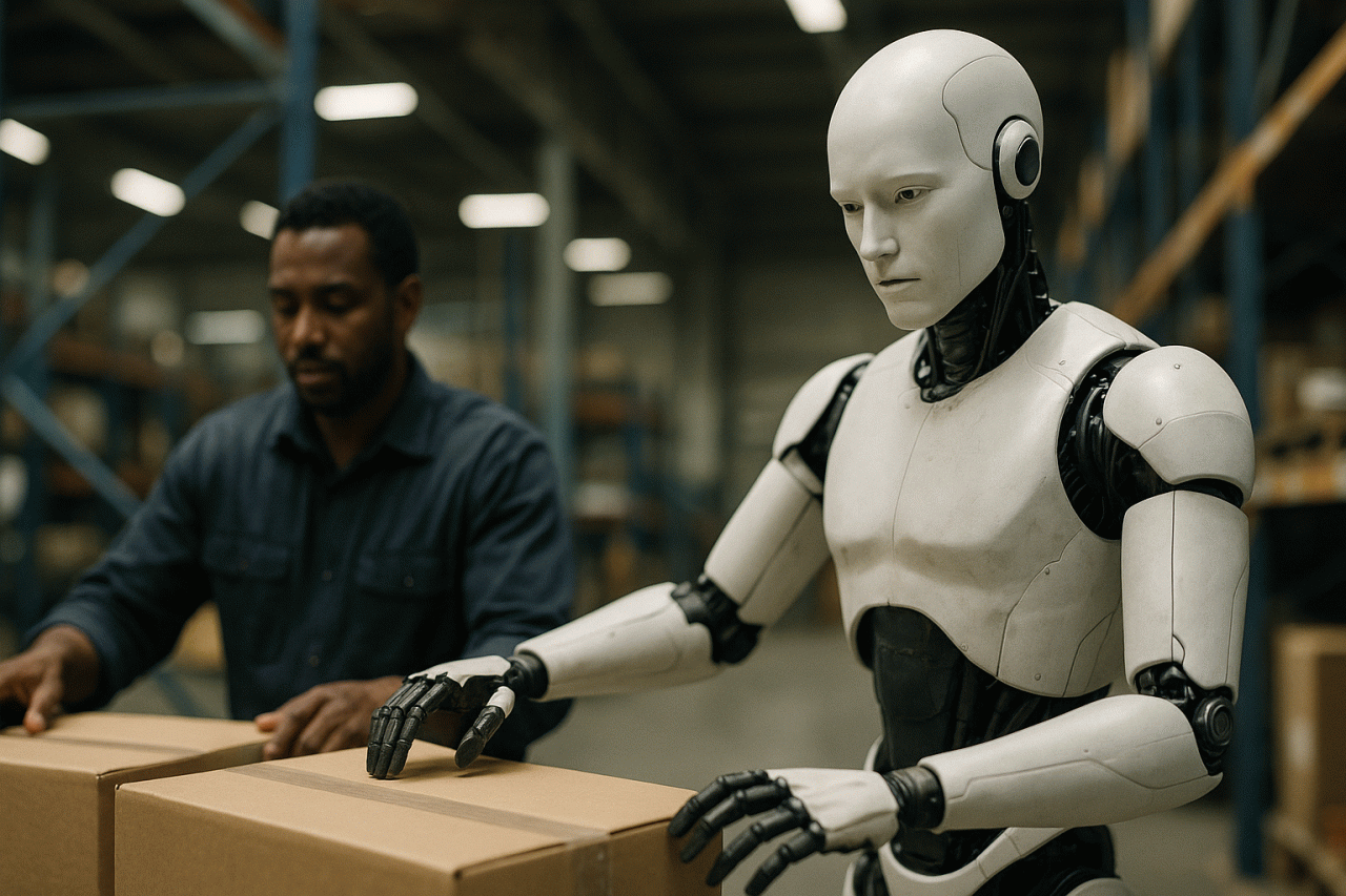 A Revolução da IA Física: Como Robôs Humanoides com 'Cérebro' de Chatbot estão Chegando ao Mercado de Trabalho