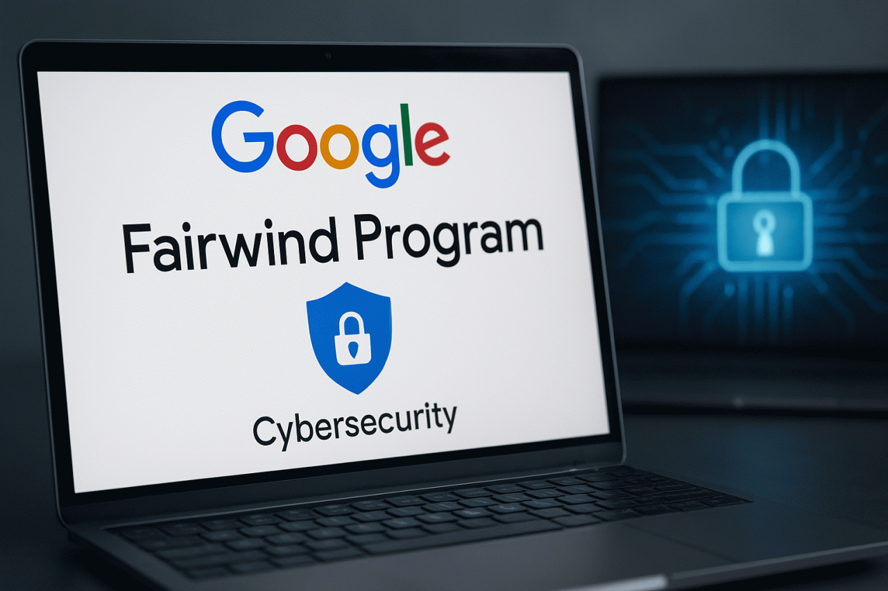 Imagem gerada por IA · Google Fairwind Ciberdefesa IA · Assunto apurado por: Google AI Blog