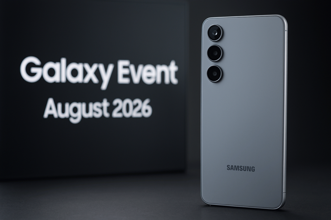 Samsung Marca Evento Galaxy para Lançamento do S26 FE em 27 de Agosto
