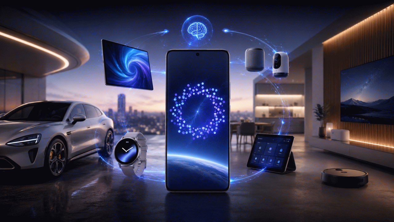 O Sistema Nervoso Digital: Como o Xiaomi HyperOS Está Redefinindo a Produtividade Multi-Dispositivo