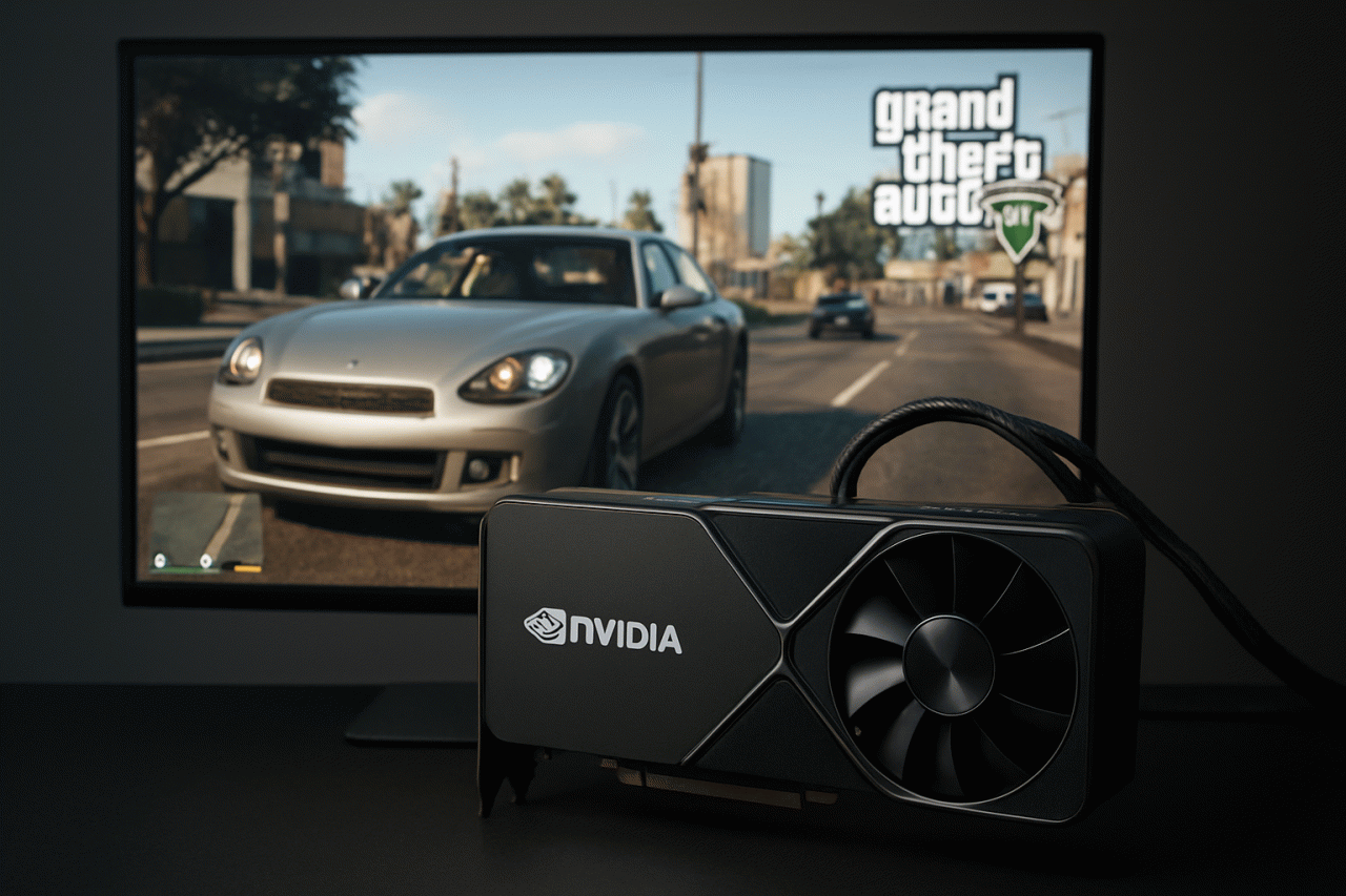 Imagem gerada por IA · DLSS 5 modders vazamento · Assunto apurado por: The Verge
