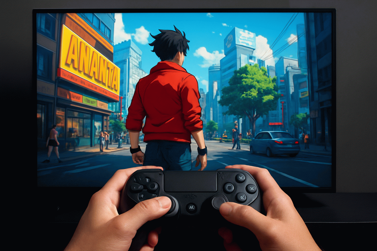 Imagem gerada por IA · Ananta, NetEase, Gamescom, GTA · Assunto apurado por: Polygon