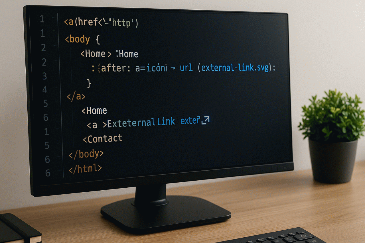 A Sinalização Inteligente: Como o CSS para links externos Transforma a Navegação Web