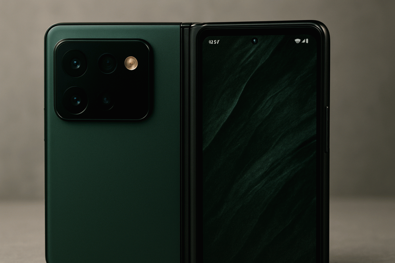 Pixel 11 Pro Fold ganha vazamento em cor Pine e levanta suspeitas sobre novo flash