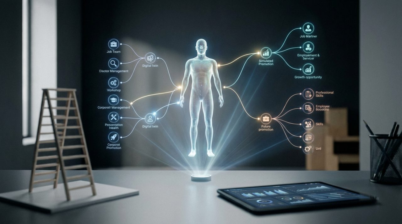 O Espelho do Futuro Profissional: Como os Gêmeos Digitais de Carreira Estão Eliminando o 'E Se?' das Promoções