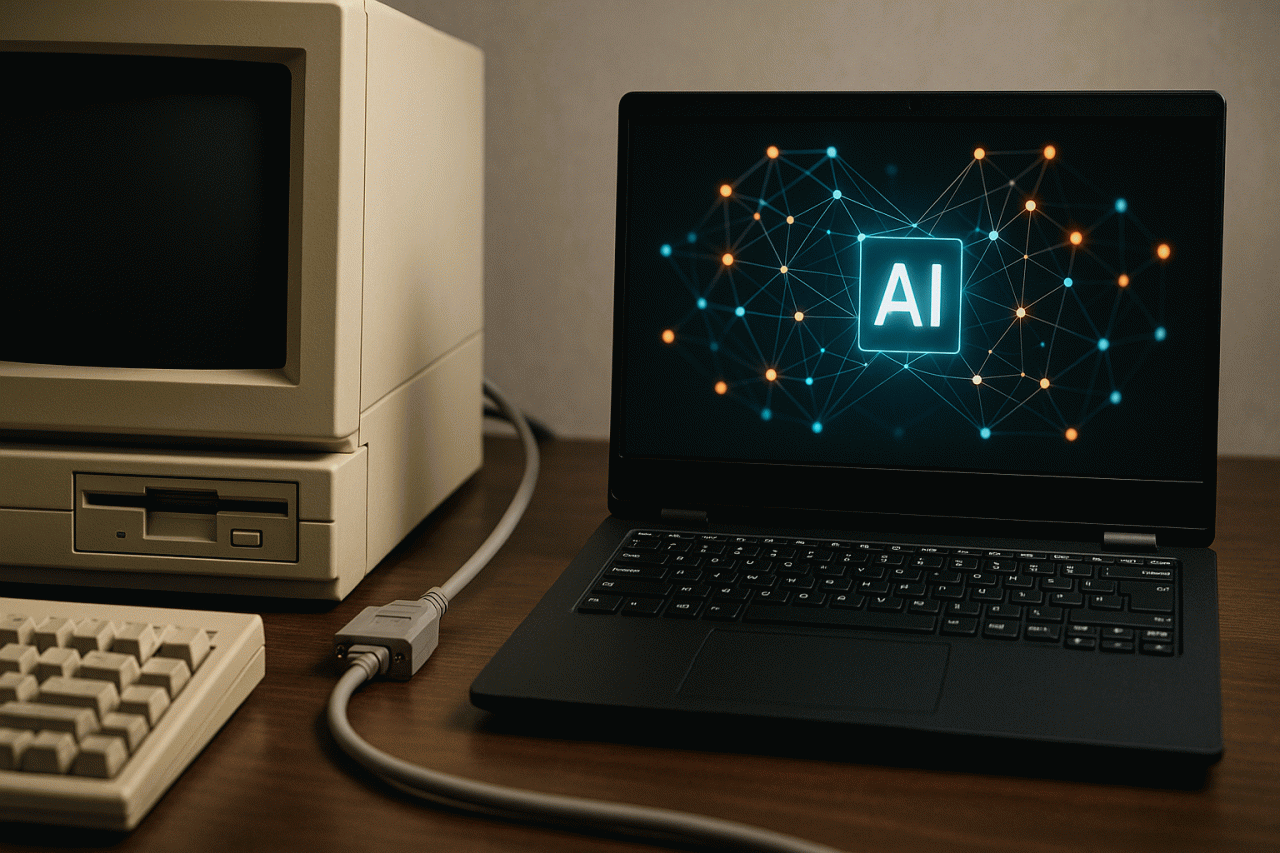 O Tradutor de Eras: Como a Interoperabilidade de Sistemas Legados com IA está Quebrando as Correntes do Legado Tecnológico