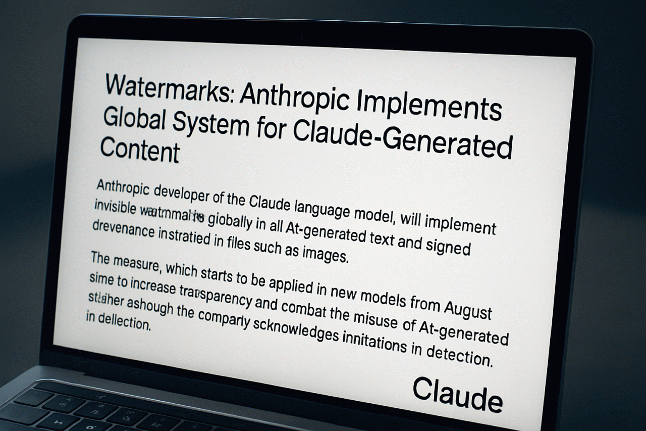 Marcas d'Água: Anthropic Implementa Sistema Global para Conteúdo Gerado pelo Claude