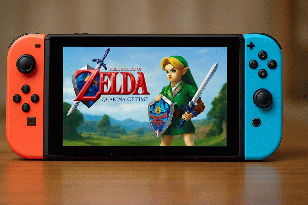 Imagem gerada por IA · Ocarina of Time Remake · Assunto apurado por: The Verge
