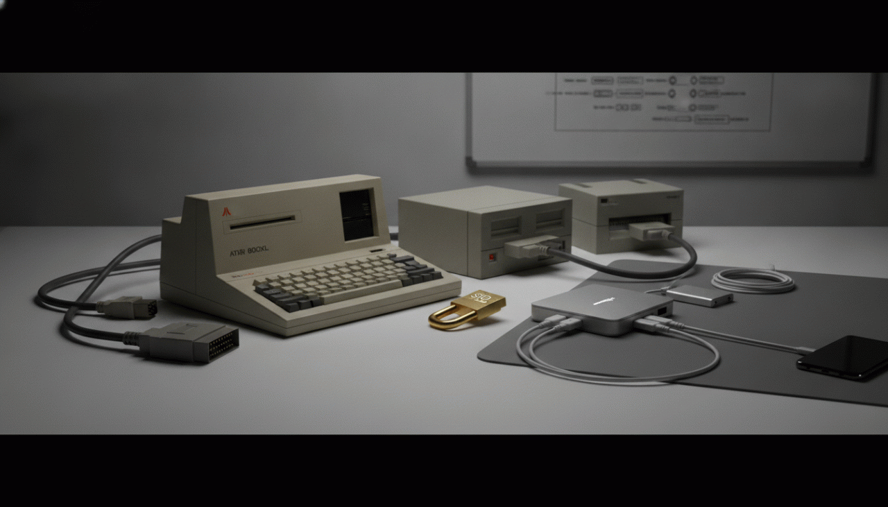 O Elo Perdido da Conectividade: Como o Atari Antecipou o USB e o que Isso Ensina sobre o Futuro do Trabalho