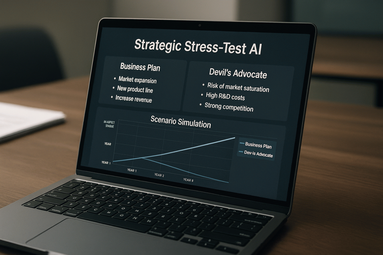 O 'Advogado do Diabo' Digital: Como a IA de Stress-Test Estratégico está Blindando as Empresas contra o Pensamento de Grupo