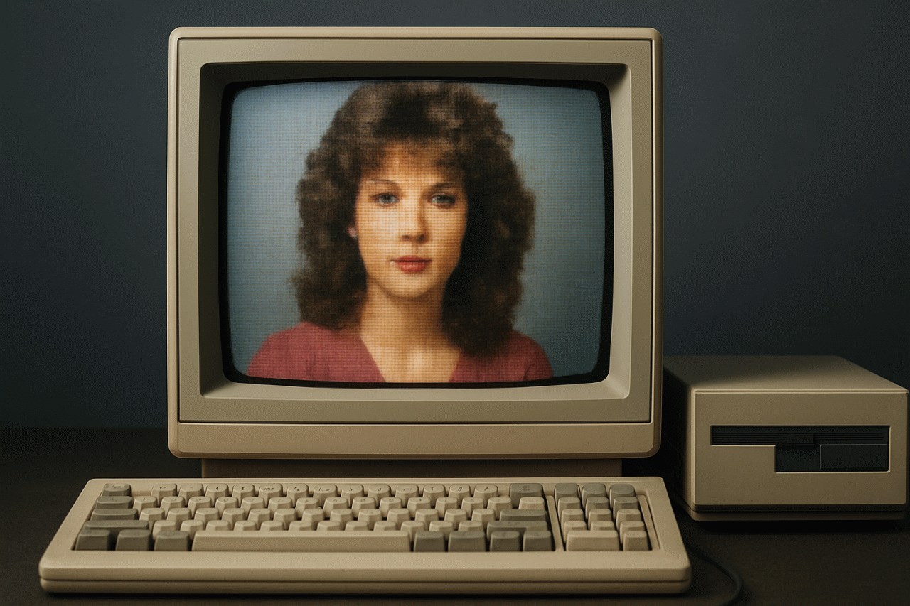 Imagem gerada por IA · Fotos IA Anos 80 · Assunto apurado por: G1 Tecnologia