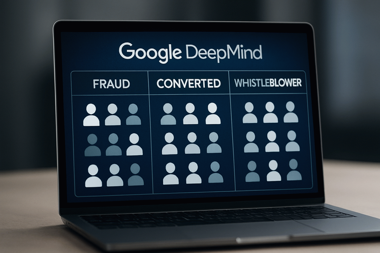 Imagem gerada por IA · Agentes IA ética fraude simulação · Assunto apurado por: The Decoder