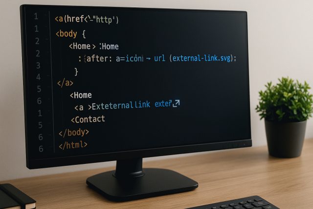 A Sinalização Inteligente: Como o CSS para links externos Transforma a Navegação Web