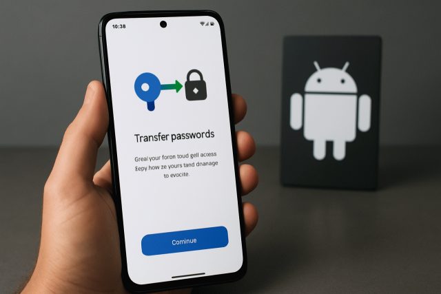 Android simplifica a troca de gerenciadores de senhas e chaves de acesso?